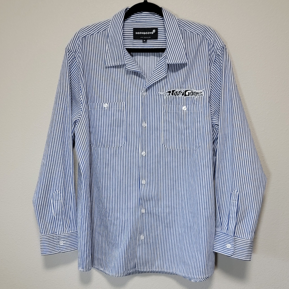 Noongoons Work Shirt Striped Long Sleeve